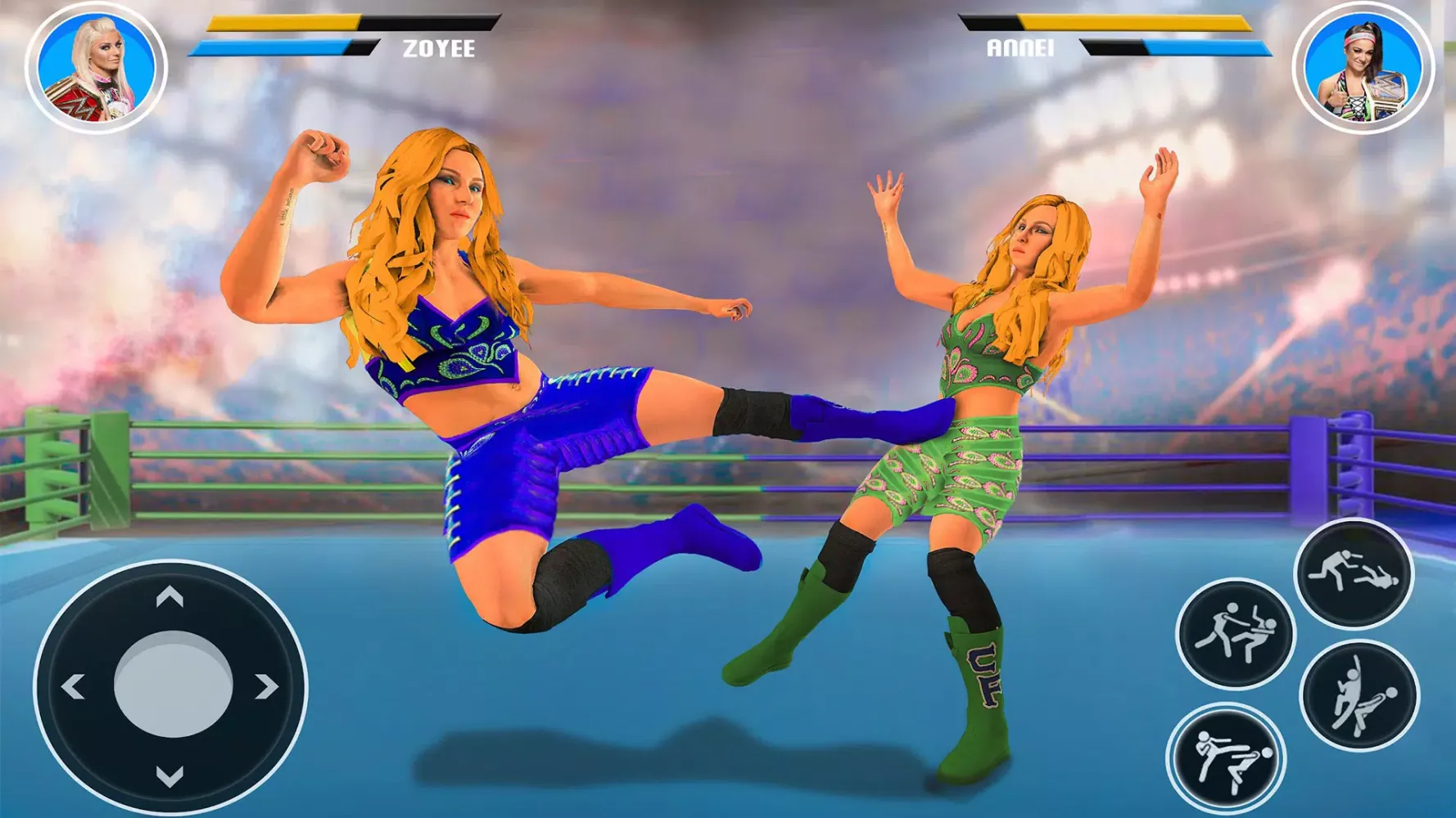 Tangkapan layar Bad Girls Wrestling Fight Game