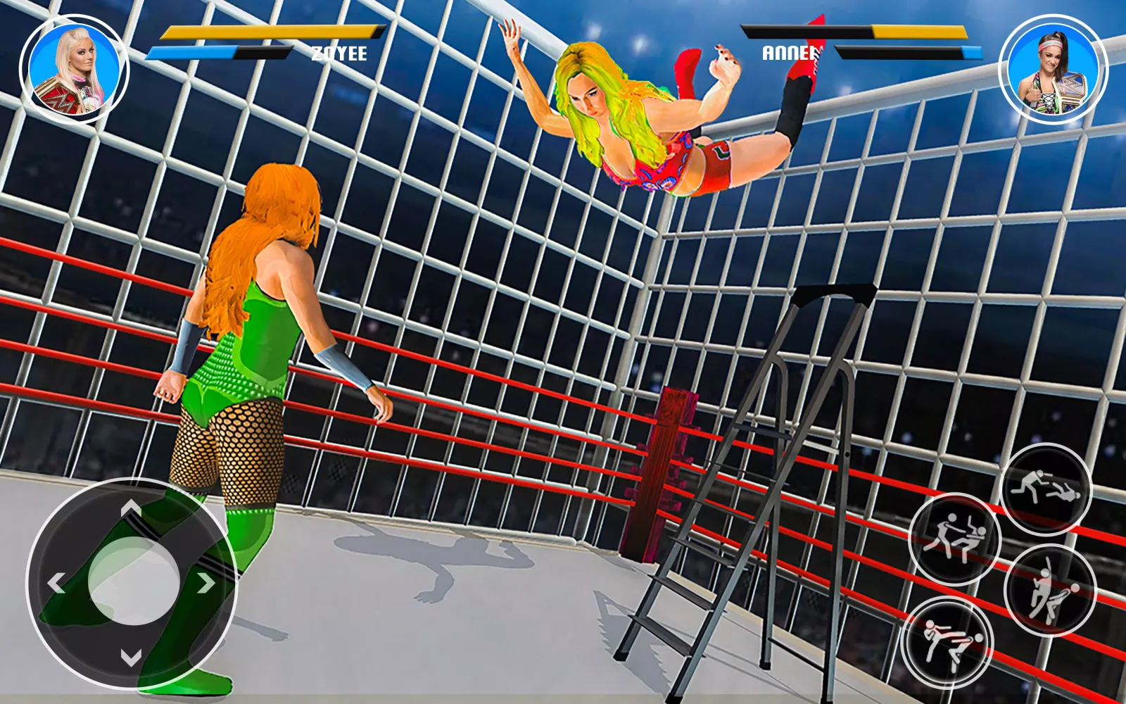Tangkapan layar Bad Girls Wrestling Fight Game