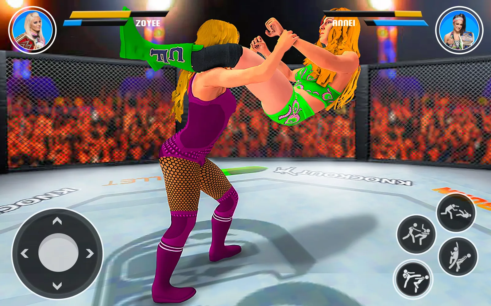 Tangkapan layar Bad Girls Wrestling Fight Game