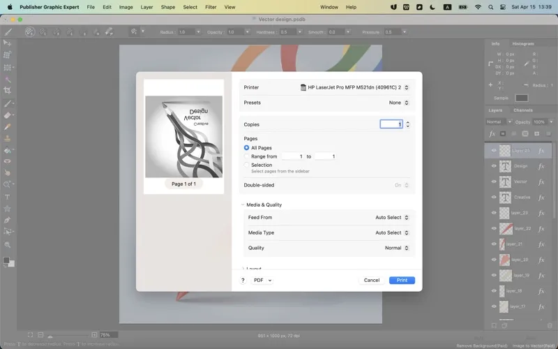 Publisher Graphic Expert سکرین شاٹس