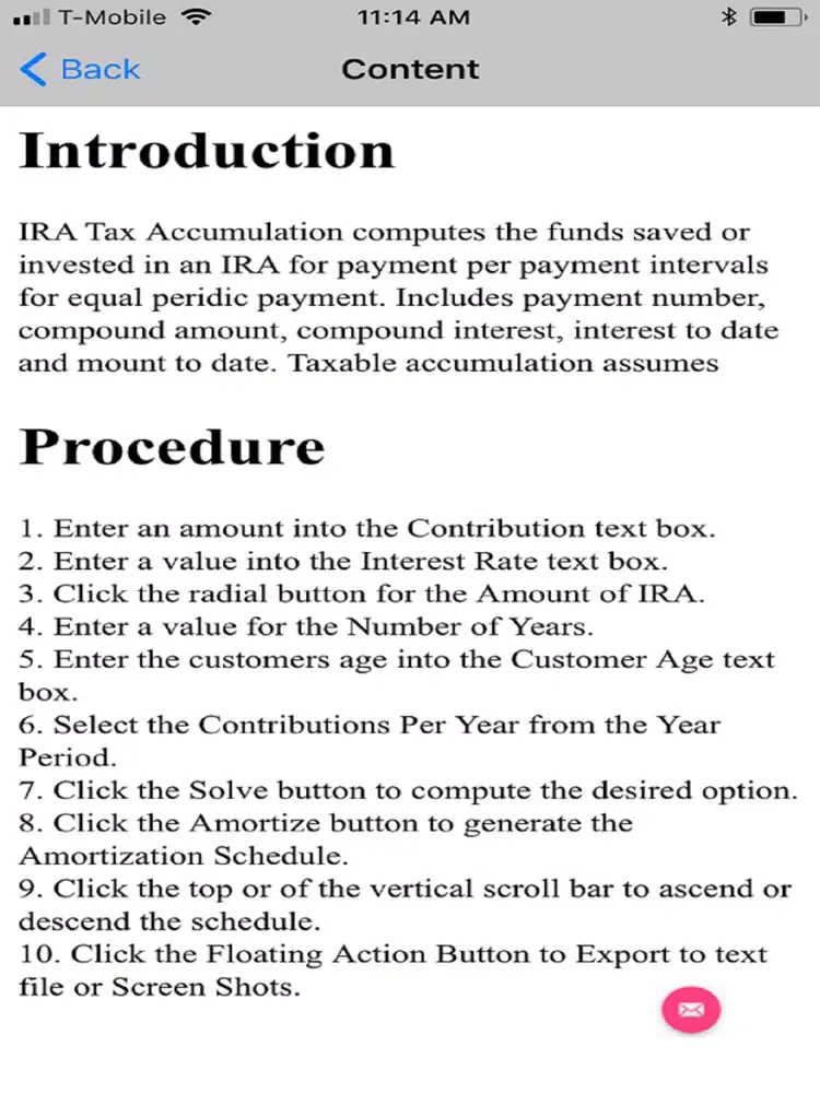 IRA Tax Accumulation Automated iPad  স্ক্রিনশট