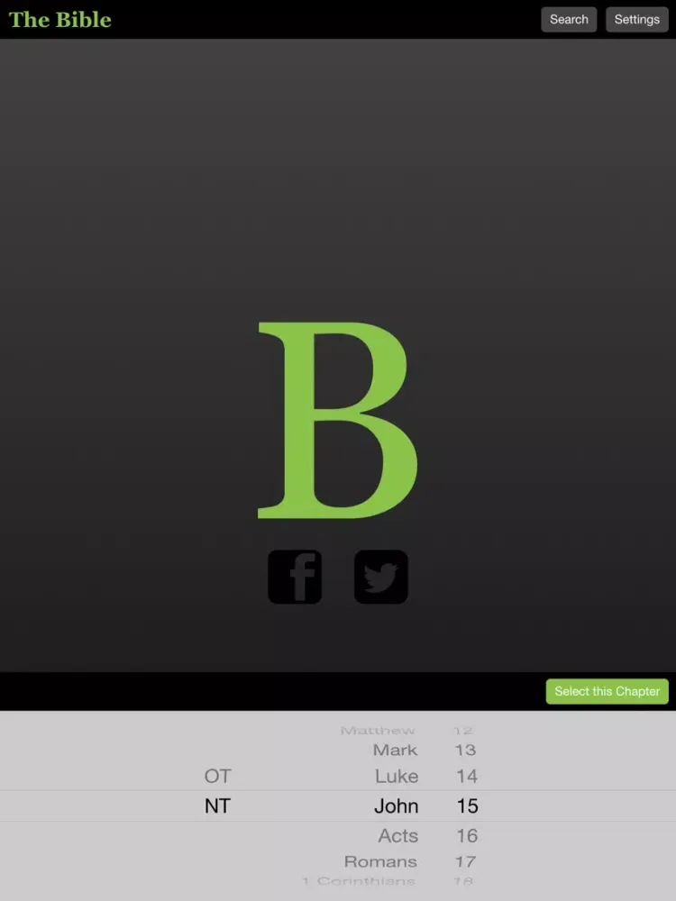 Capturas de tela do The Bible - Audio and Text iPad 