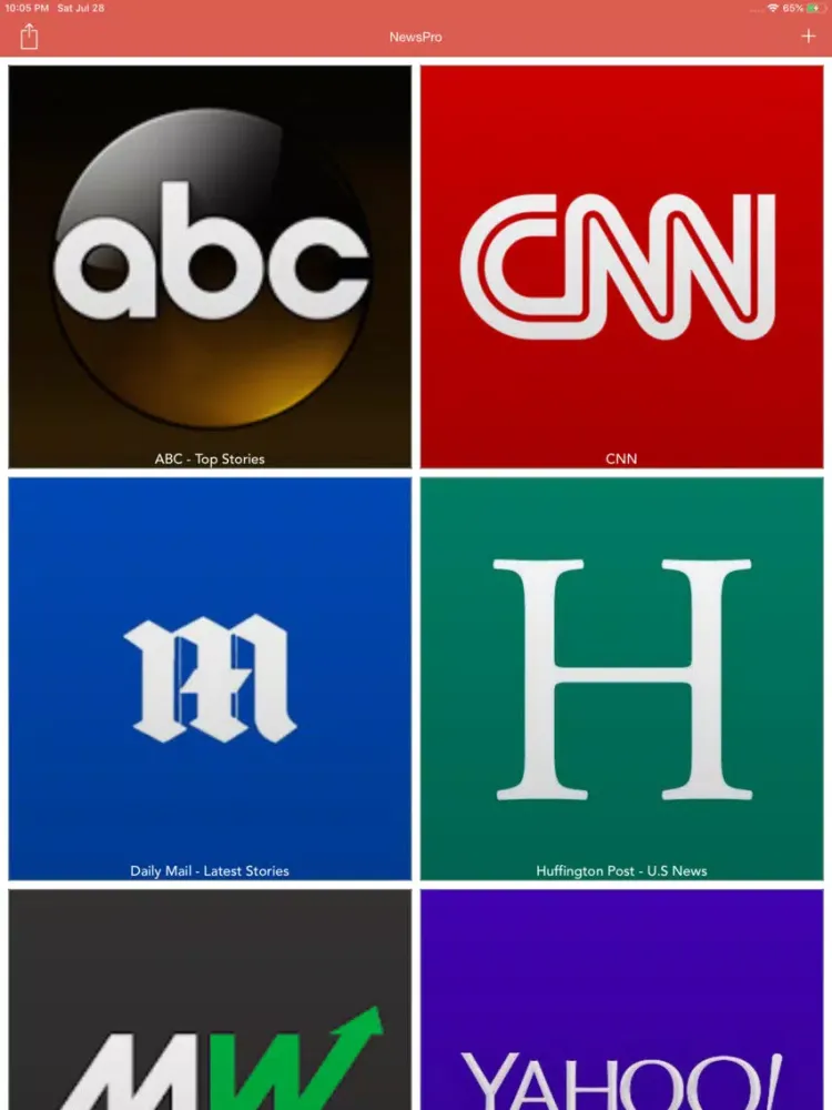 ภาพหน้าจอของ News Pro - Top News RSS Reader iPad 