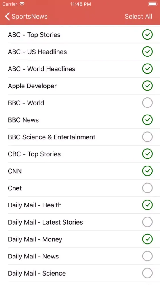 ภาพหน้าจอของ News Pro - Top News RSS Reader