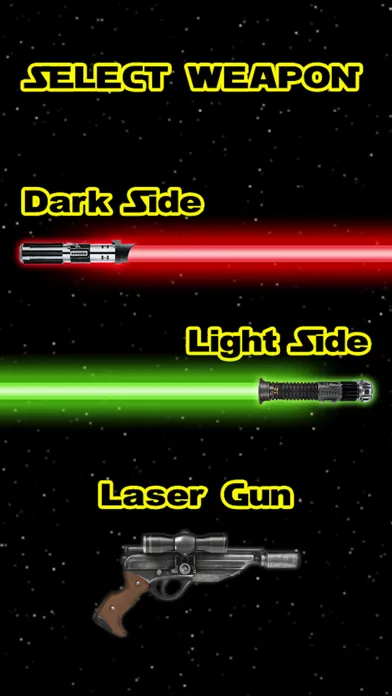 Captures d'écran de Laser Saber and Guns simulator