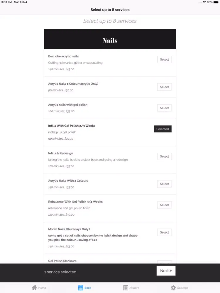 Lashed & Nailed iPad  স্ক্রিনশট