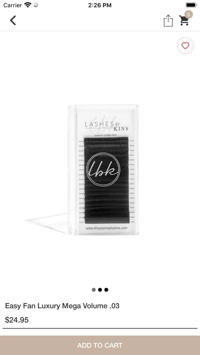 ภาพหน้าจอของ Lashes by Kins