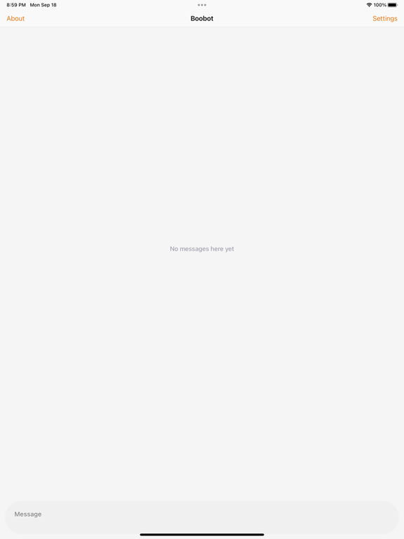 Tangkapan skrin Boobot: Spooky AI Conversation iPad 