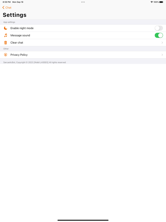 Tangkapan skrin Boobot: Spooky AI Conversation iPad 
