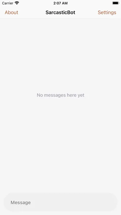 Capturas de pantalla de SarcasticBot: Sassy Chatbot