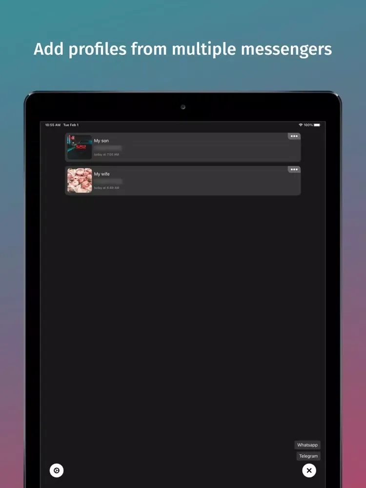ภาพหน้าจอของ Lasta - tracker for Whatsapp iPad 