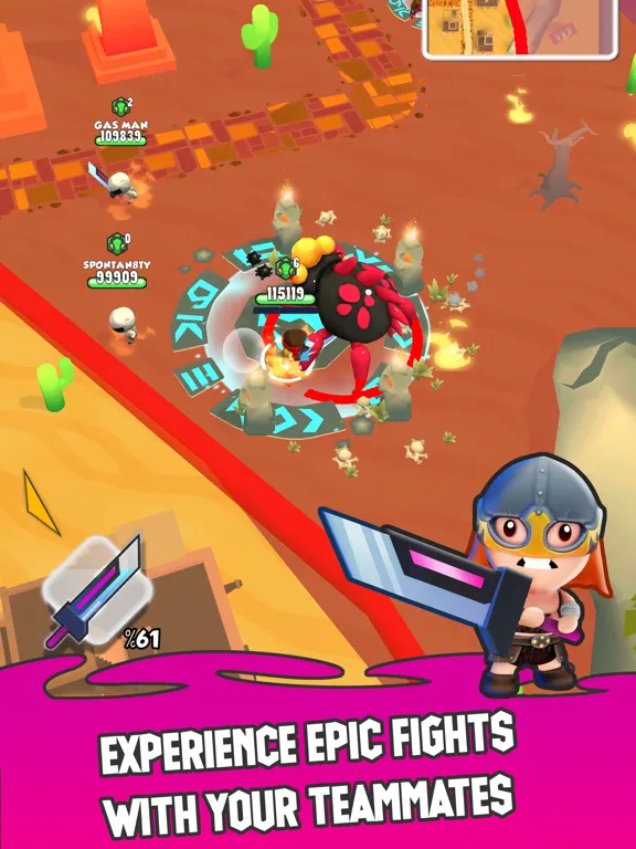Ảnh chụp màn hình của Warheroes: PvPvE Battle Royale iPad 