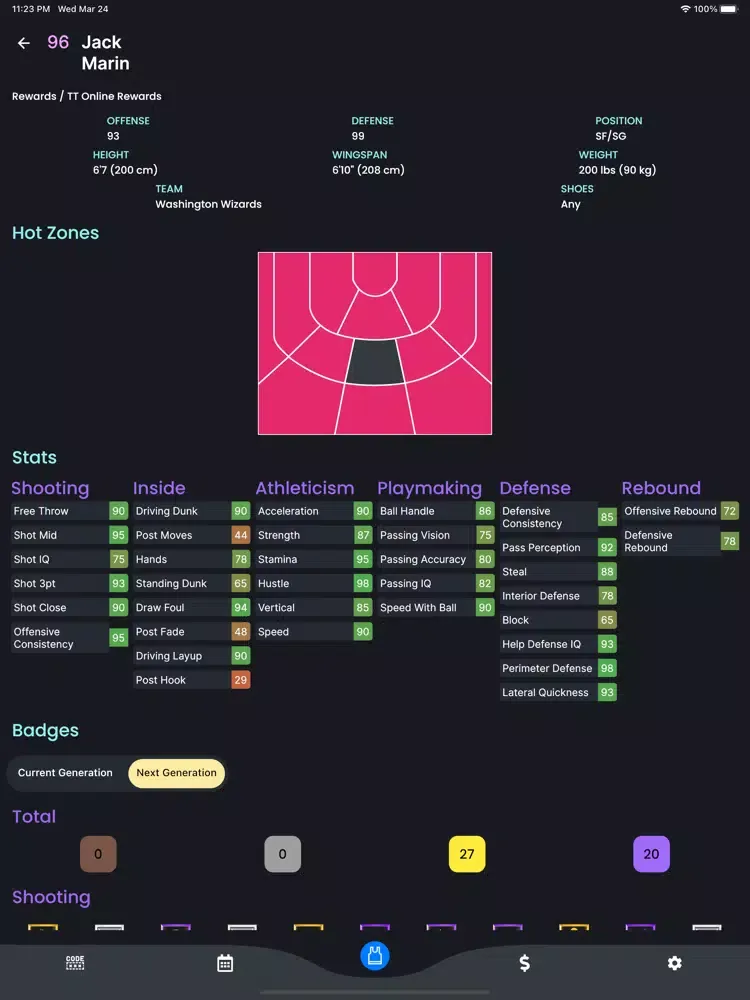 Ảnh chụp màn hình của MyTEAM by Last Dunk iPad 