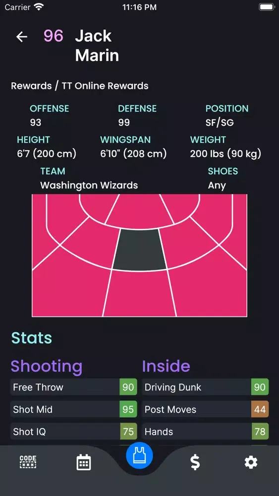 Ảnh chụp màn hình của MyTEAM by Last Dunk