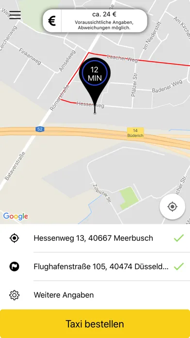 Capturas de pantalla de Taxi Meerbusch