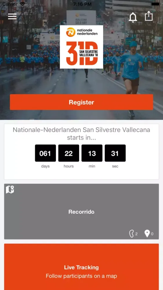 Capturas de tela do NN San Silvestre Vallecana