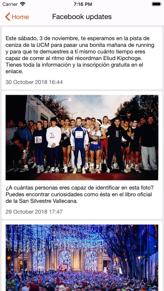 Capturas de tela do NN San Silvestre Vallecana