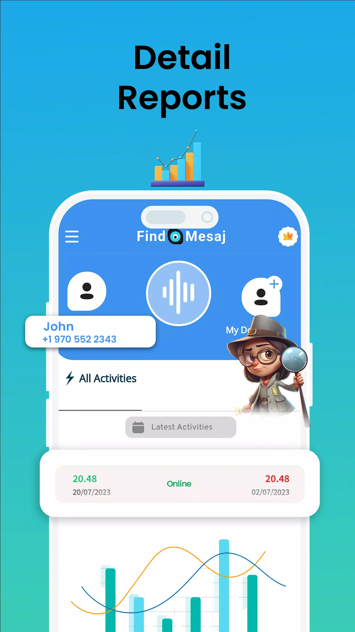 Findmesaj - WA online tracker Screenshots2