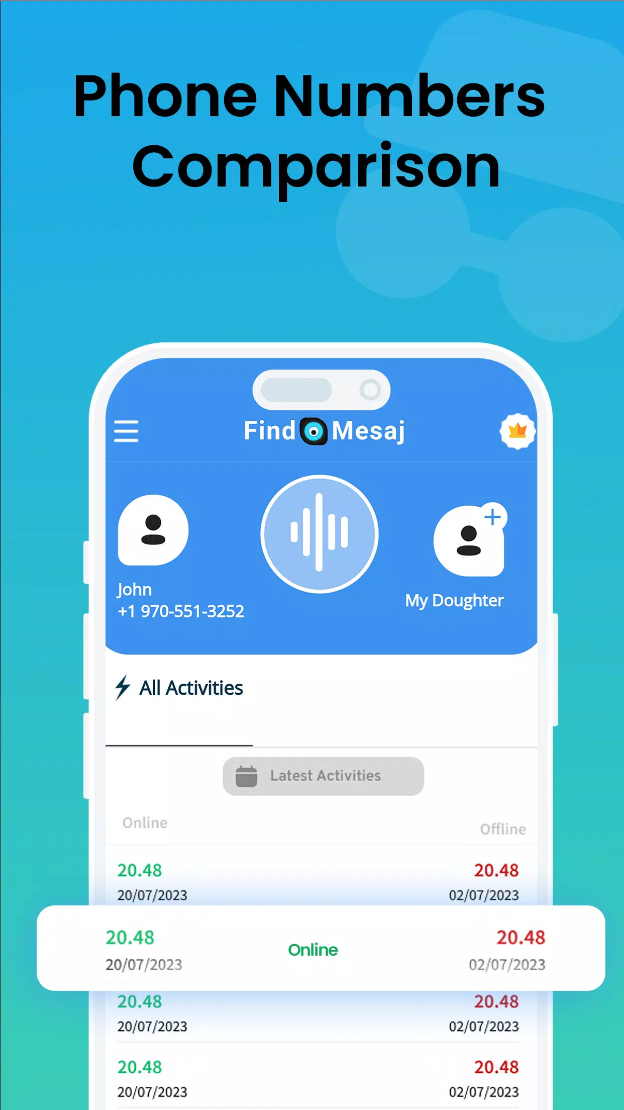 Findmesaj - WA online tracker Screenshots4