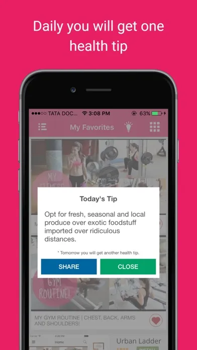 Captures d'écran de Women Gym Exercise Videos: Healthy fitness workout