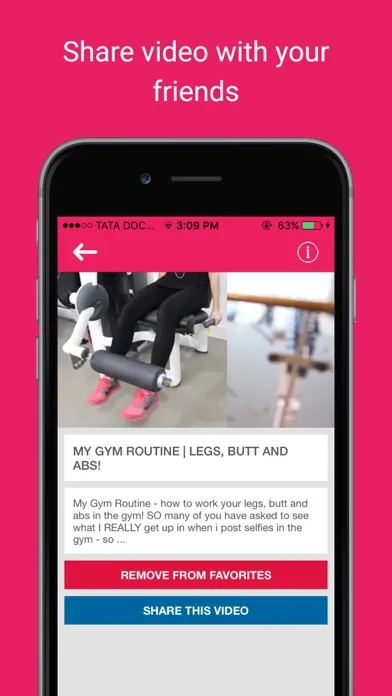 Captures d'écran de Women Gym Exercise Videos: Healthy fitness workout