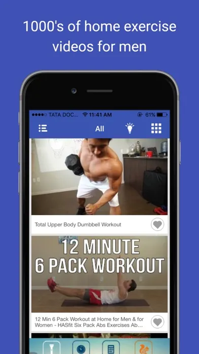 Home health exercises & body building men workouts Screenshots