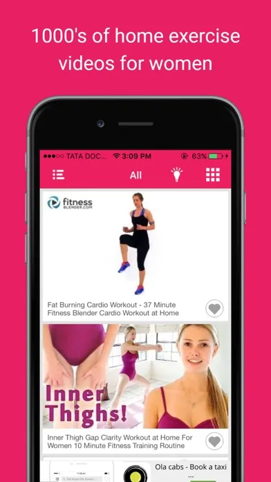 Home exercise videos : Body curve fitness workouts Screenshots