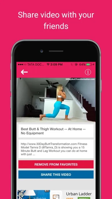 Home exercise videos : Body curve fitness workouts Screenshots