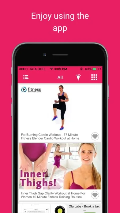 Home exercise videos : Body curve fitness workouts Screenshots