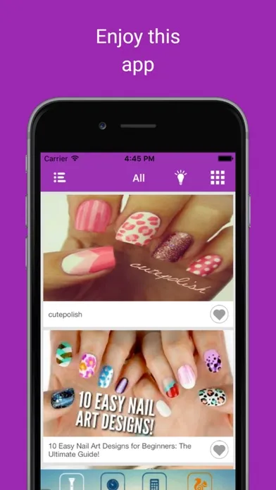 Nail art tutorial idea videos: Women beauty lesson Screenshots