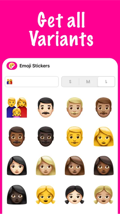 صور Emoji Stickers for iMessage ㋡