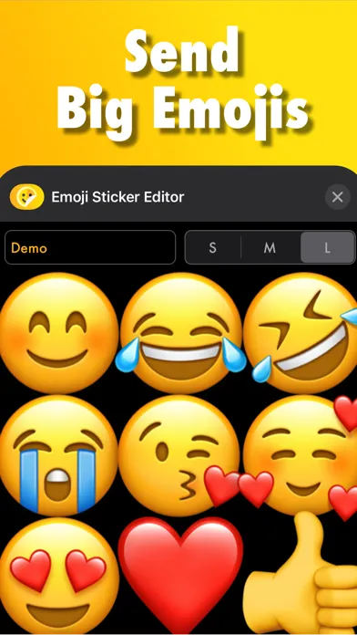 Zrzuty ekranu Big Emoji Stickers ㋡