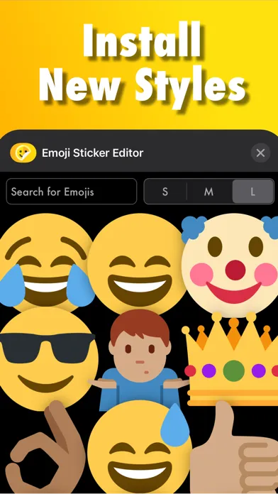 Zrzuty ekranu Big Emoji Stickers ㋡