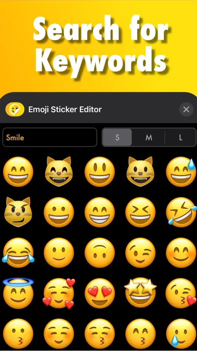 Zrzuty ekranu Big Emoji Stickers ㋡