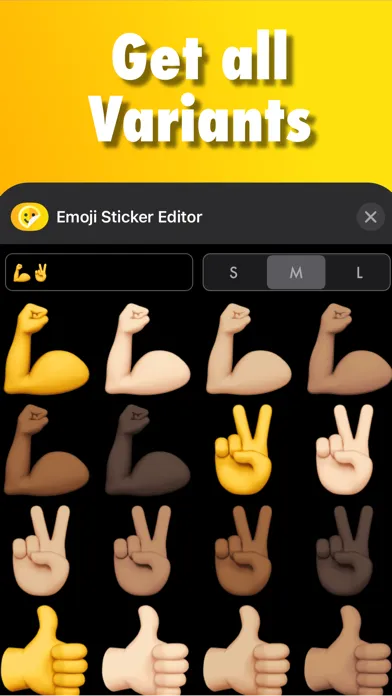 Zrzuty ekranu Big Emoji Stickers ㋡