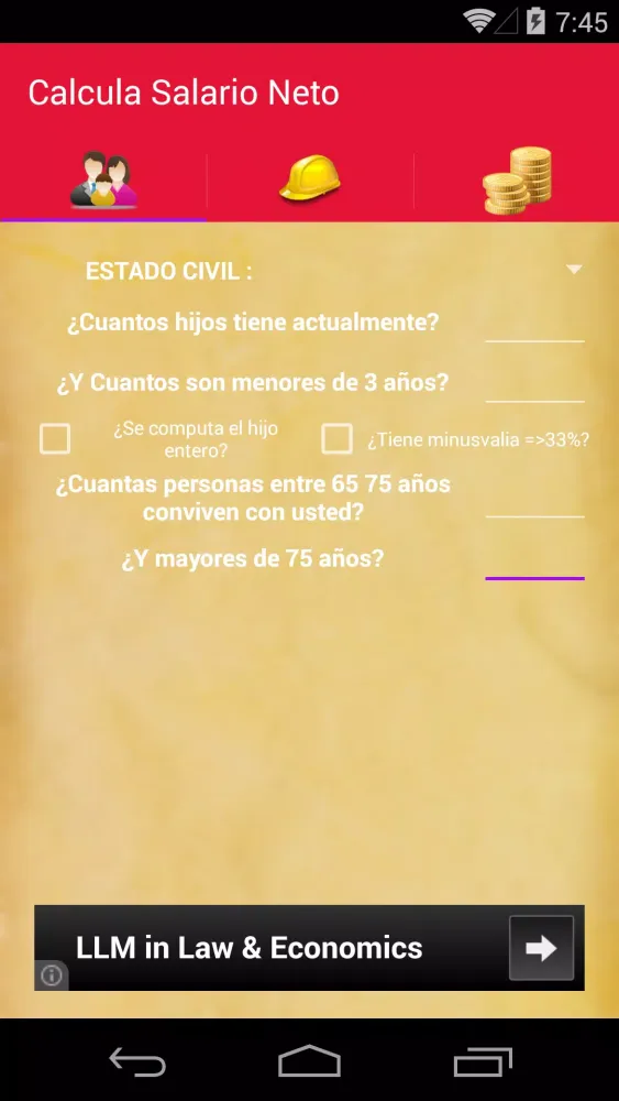Calcula Salario Neto Screenshots