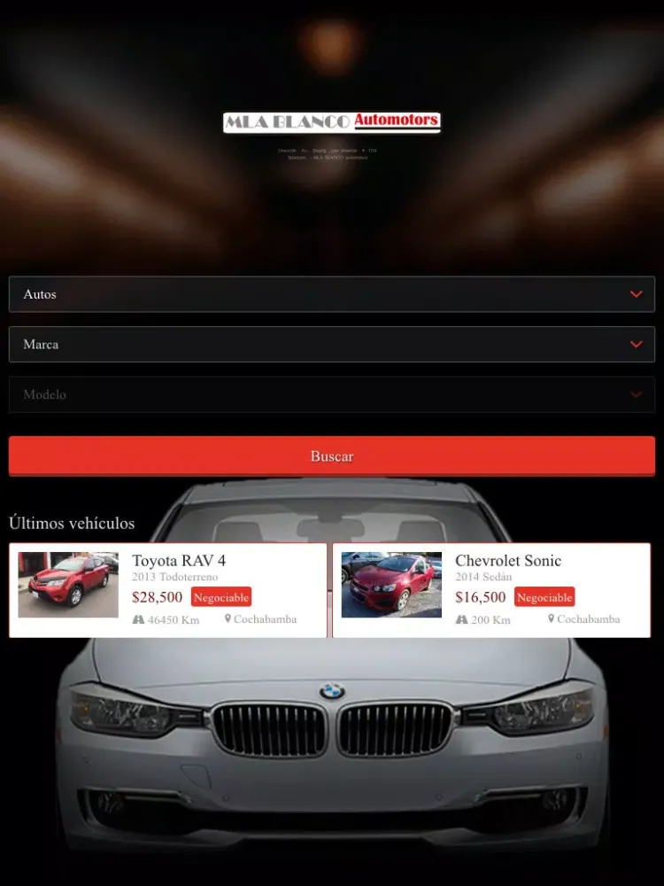 Blanco Automotors iPad  Ekran Görüntüleri
