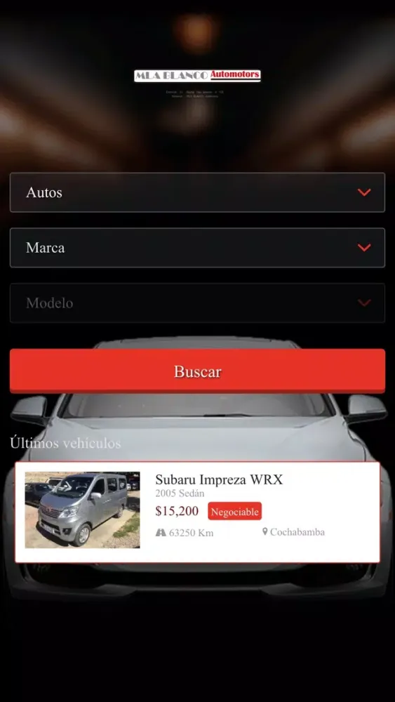 Blanco Automotors Ekran Görüntüleri