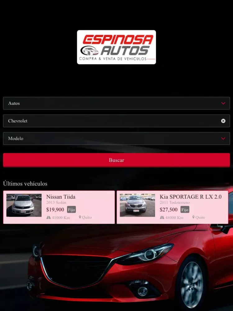 Скриншоты Espinosa Autos iPad 