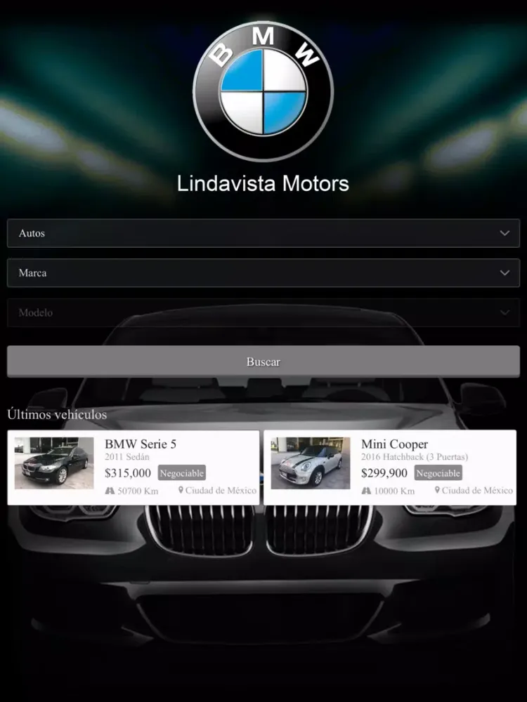 BMW LINDAVISTA iPad  スクリーンショット