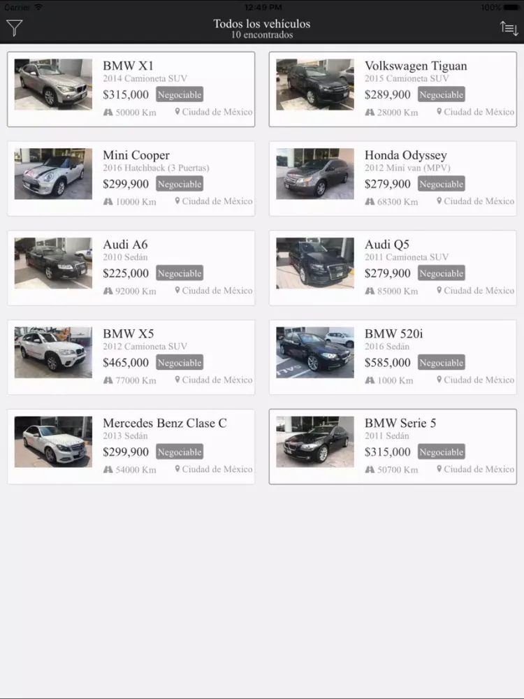BMW LINDAVISTA iPad  スクリーンショット