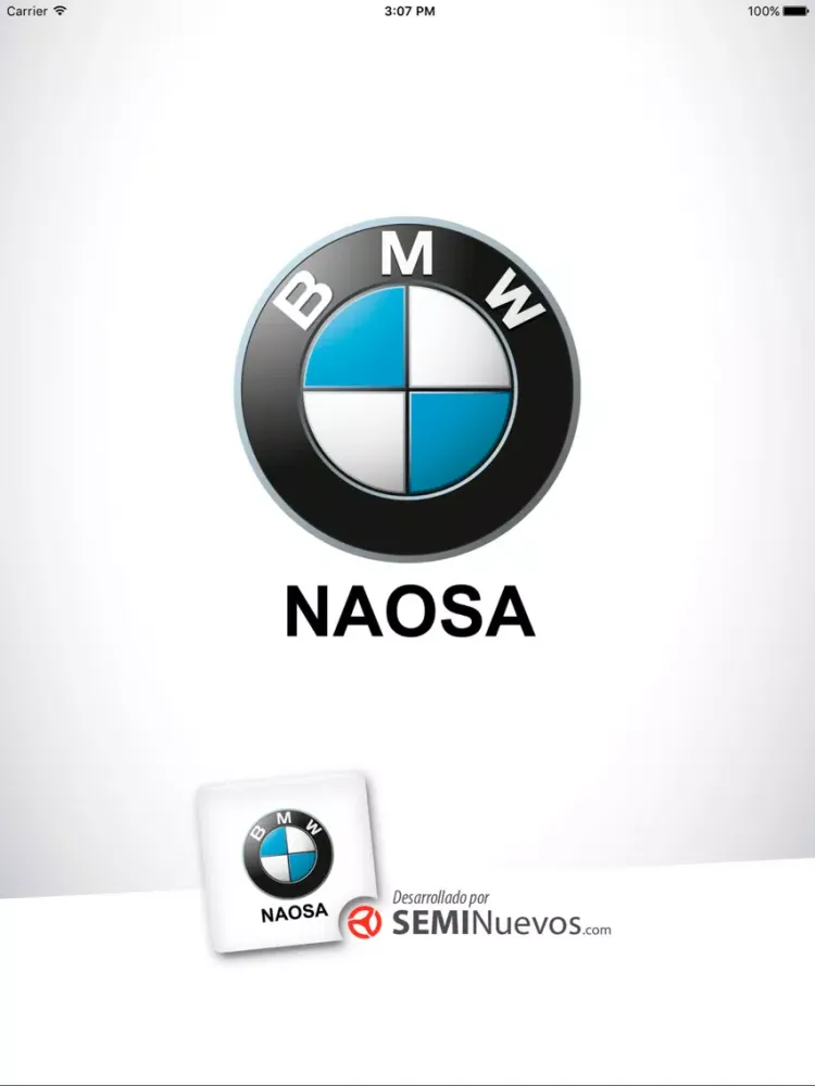 Zrzuty ekranu BMW Naosa iPad 