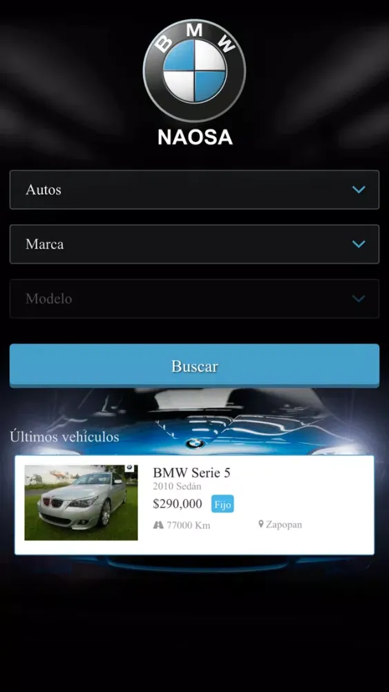 Zrzuty ekranu BMW Naosa