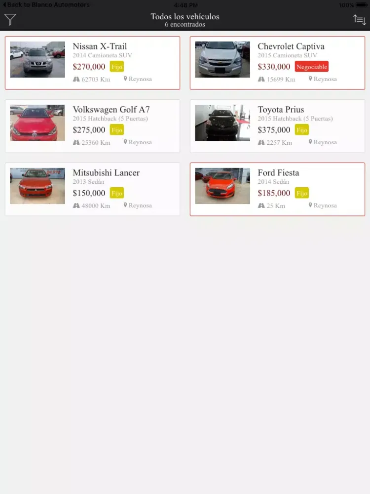 Toyota Reynosa iPad  স্ক্রিনশট
