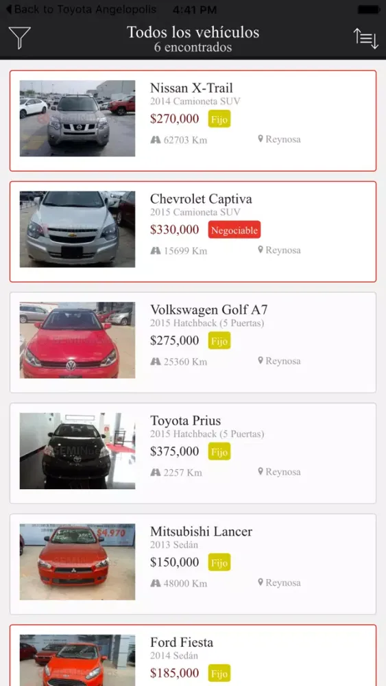 Toyota Reynosa স্ক্রিনশট