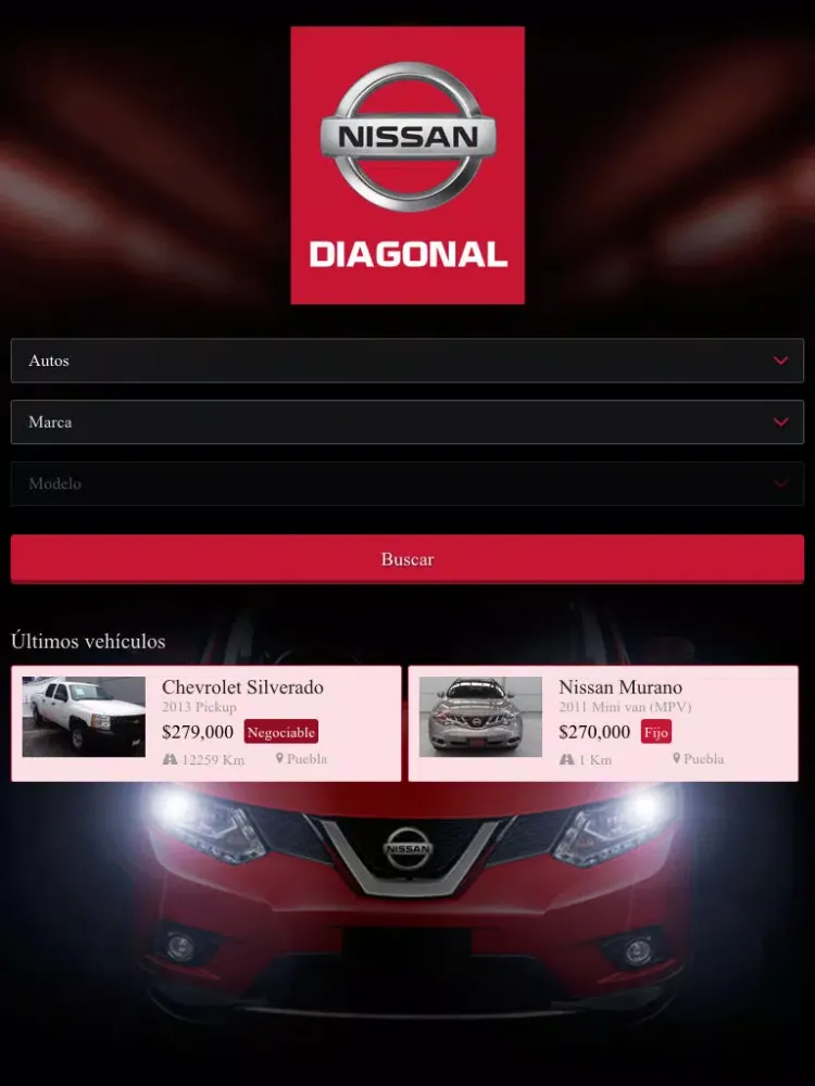 Nissan Diagonal iPad  Screenshots