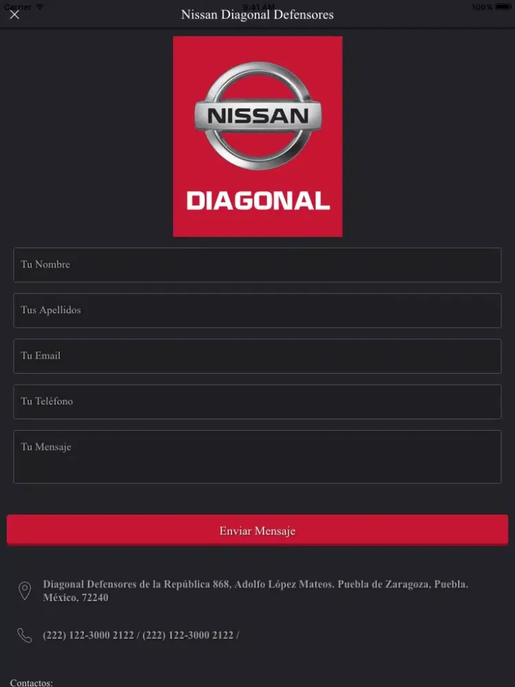 Nissan Diagonal iPad  Screenshots