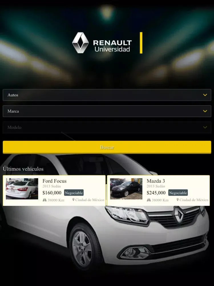 Renault Universidad iPad  Ekran Görüntüleri