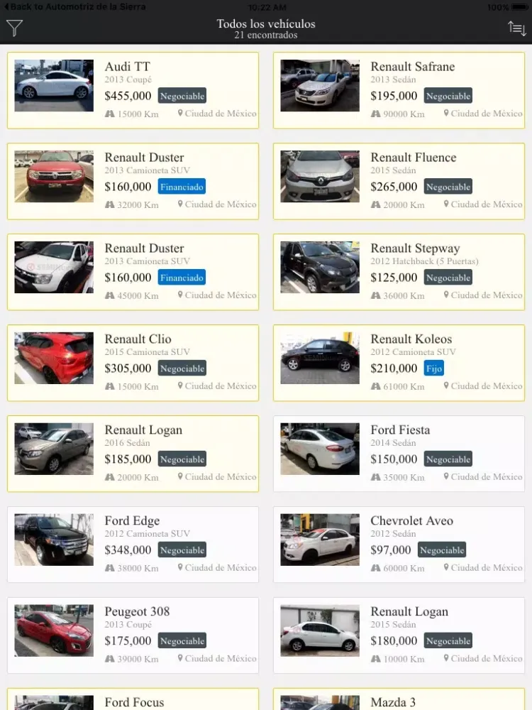 Renault Universidad iPad  Ekran Görüntüleri