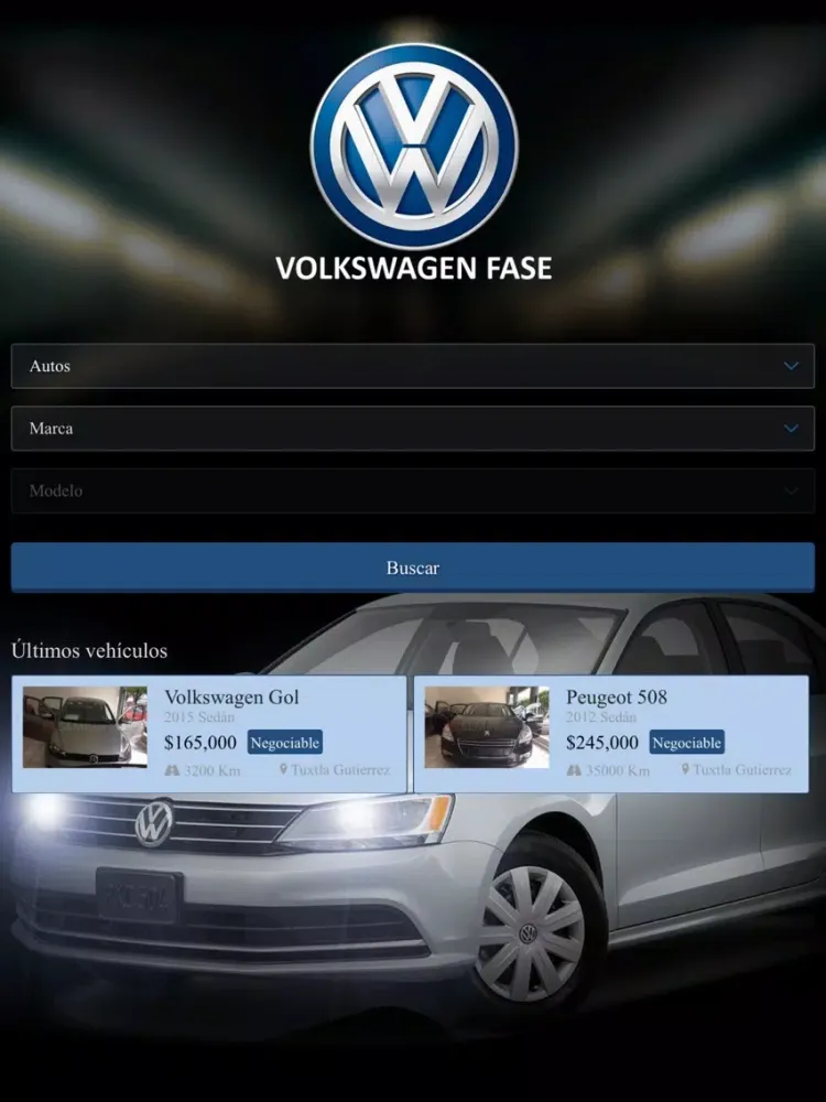 VOLKSWAGEN FASE iPad  Ekran Görüntüleri